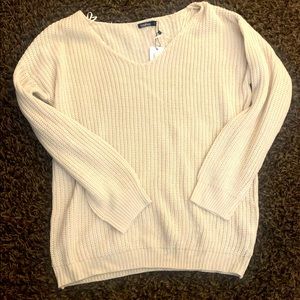 Boohoo Plus Oversized V Neck Sweater